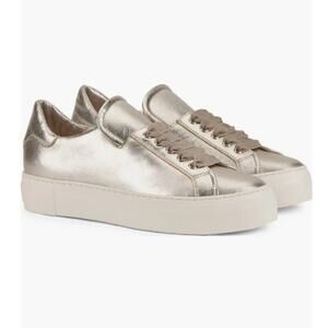 Edda Metallic Leather Sneaker (Women) AGL sandy-milk EU39 8.5-9 US